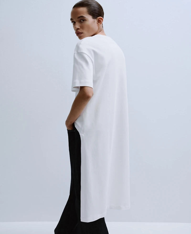 Mango Women's Long Cotton T-Shirt