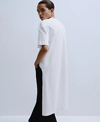Mango Women's Long Cotton T-Shirt
