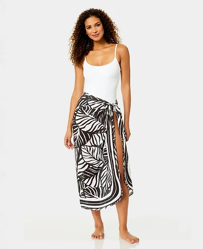 Anne Cole Women's Tie-Front Swim Cover Up Pareo