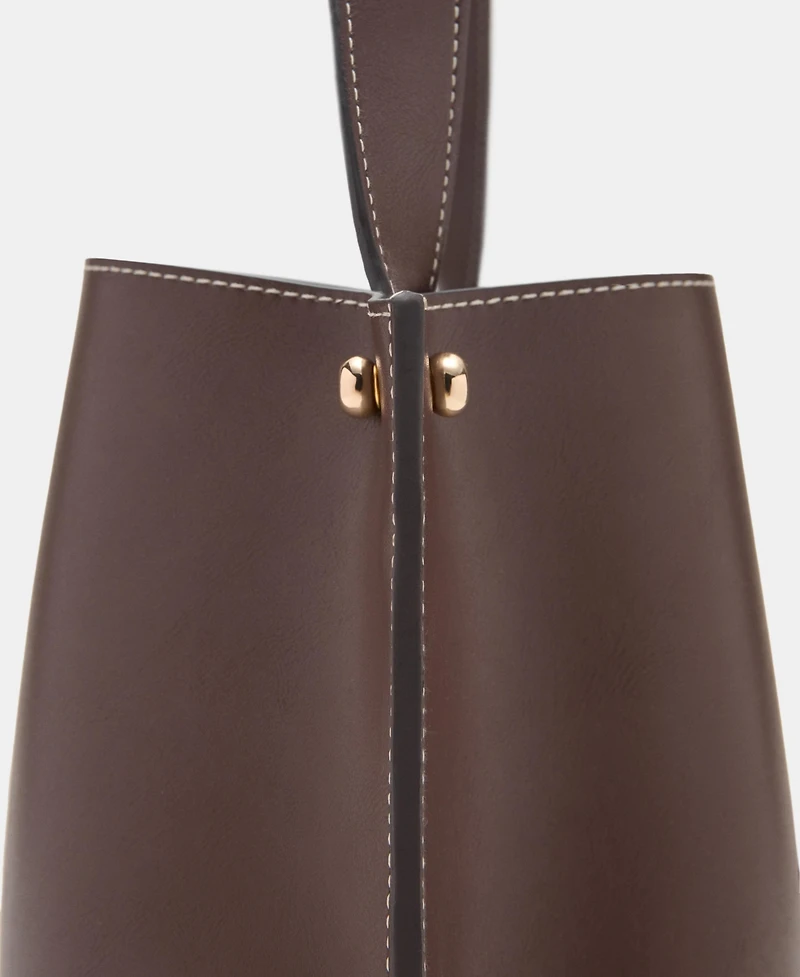 Mango Women's Metal Details Bucket Bag