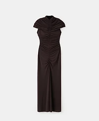 Mango Women's Gathered Body Flared Dress