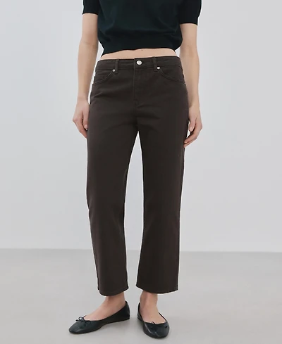 Mango Women's Mid-Rise Straight Jeans