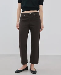Mango Women's Mid-Rise Straight Jeans