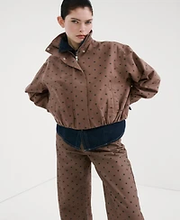 Mango Women's Polka Dot Balloon Jeans