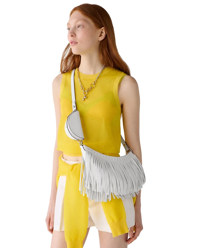 kate spade new york Duo Leather Fringe Small Crossbody Bag