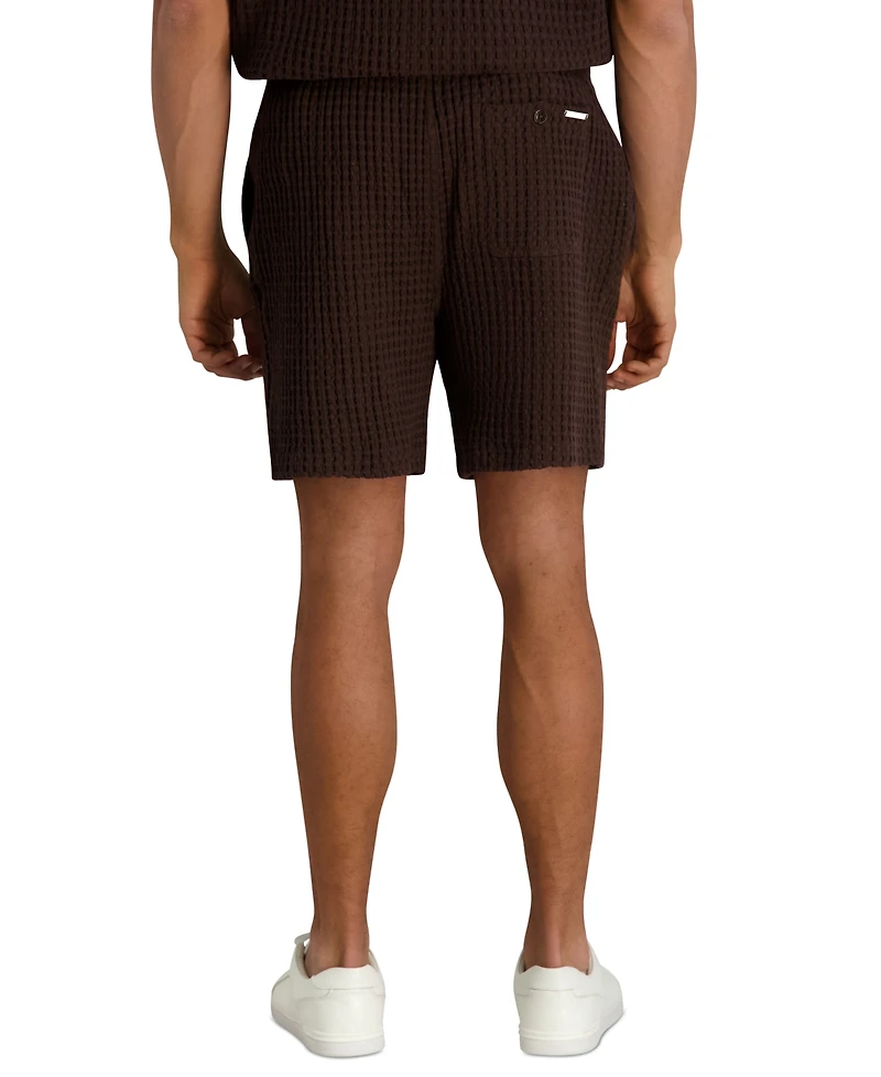 Karl Lagerfeld Paris Men's Regular-Fit Textured Shorts