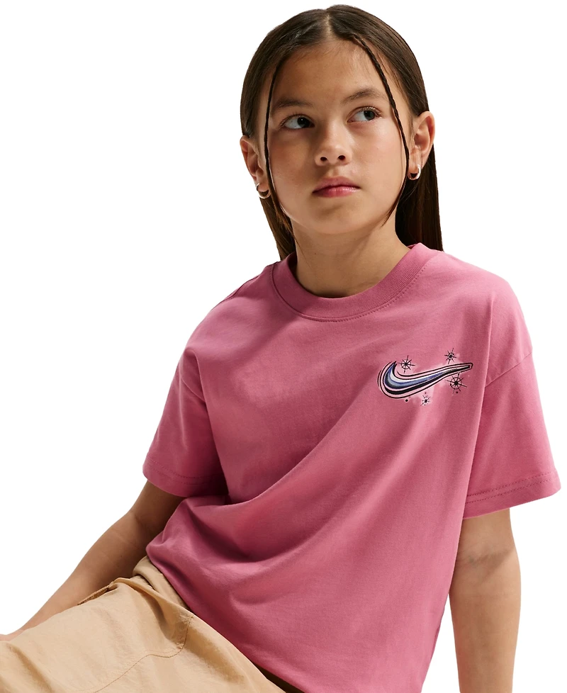 Nike Girls' 7-16 Sportwear Crewneck T-Shirt