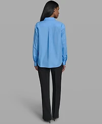 Karl Lagerfeld Paris Women's Collared Blouse