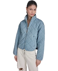 Levi's Women's Quilted Short Liner Zipper Jacket