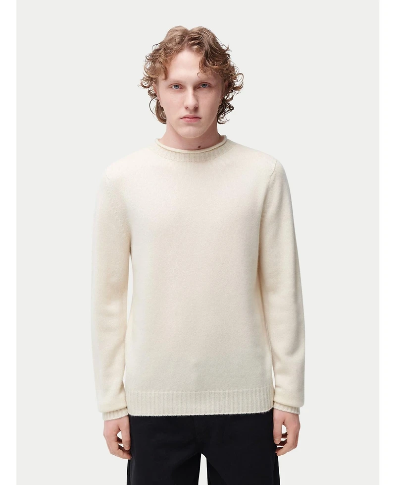 Gobi Cashmere Men's Rolled Neck Cashmere Sweater