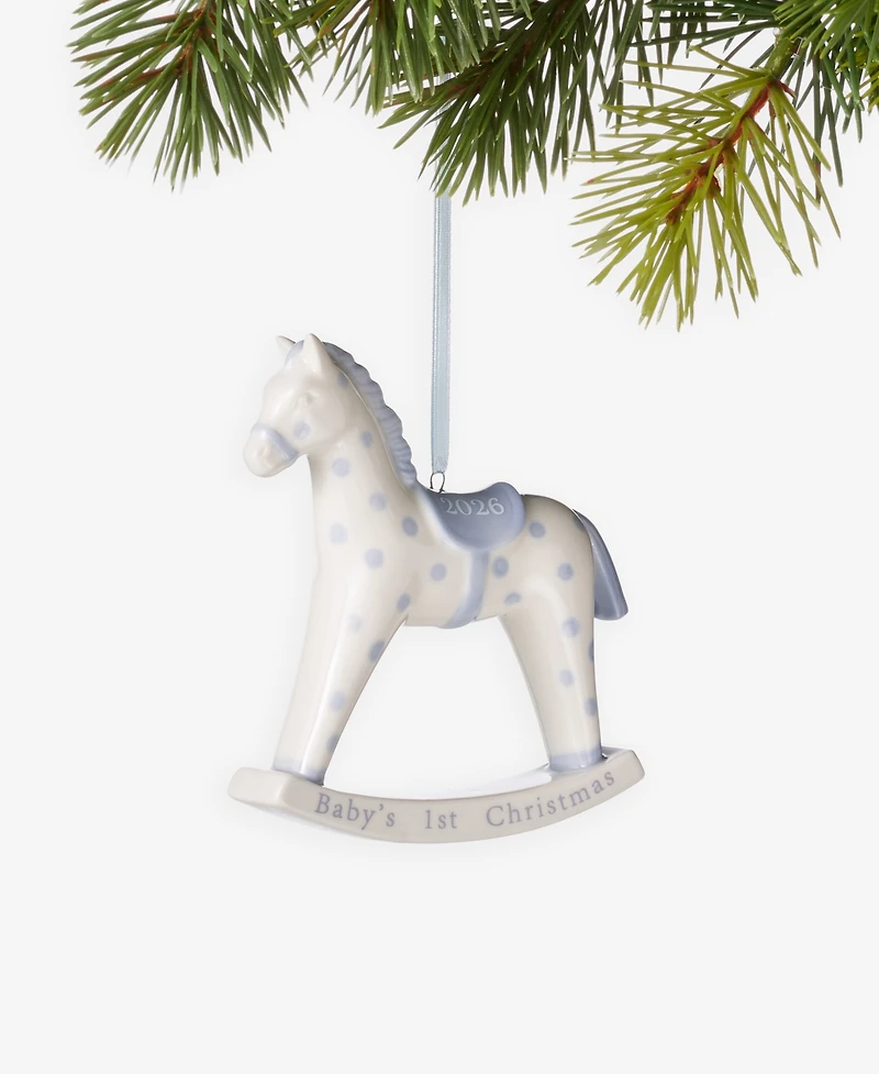 Holiday Lane Baby's First Blue Horse With Baby's 1st Christmas 2026 Ornament, Macy's Exclusive