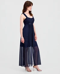 Connected Women's Sweetheart-Neck High-Low Cocktail Dress