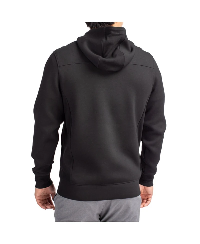 Cutter & Buck Men's Black Alabama Crimson Tide Roam Eco Half-Zip Pullover Hoodie