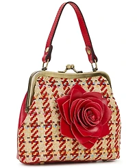 Patricia Nash Laureana Mini Raffia Kisslock Crossbody Bag