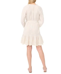 Vince Camuto Women's Ruffle Puff-Sleeve Mini Dress