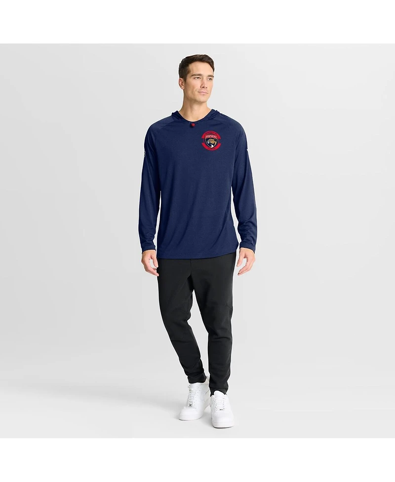 Fanatics Men's Navy Florida Panthers Authentic Pro Rink Raglan Hoodie