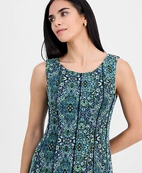 Connected Petite Sleeveless Fit & Flare Dress