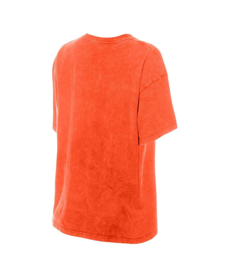 New Era Women's Orange San Francisco Giants Mineral Wash Oversized T-Shirt