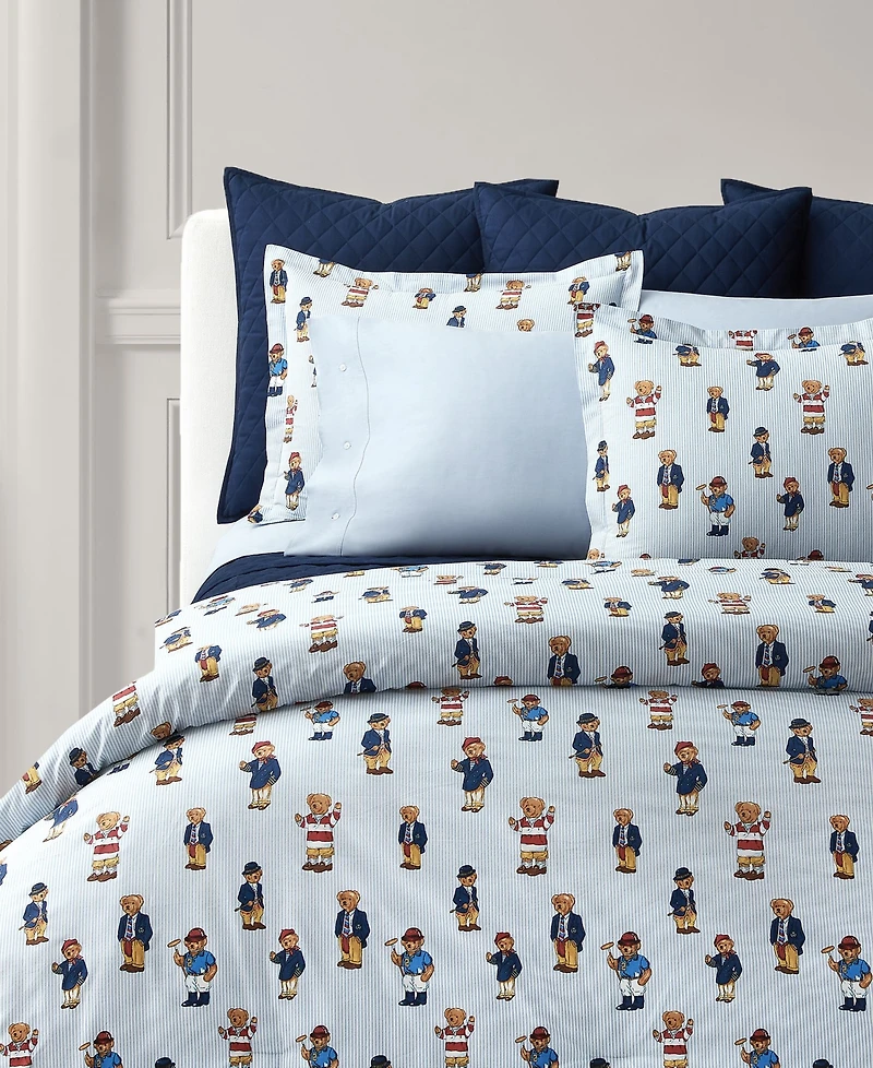 Polo Ralph Lauren Teddy Bear Stripe 2-Pc. Comforter Set, Twin