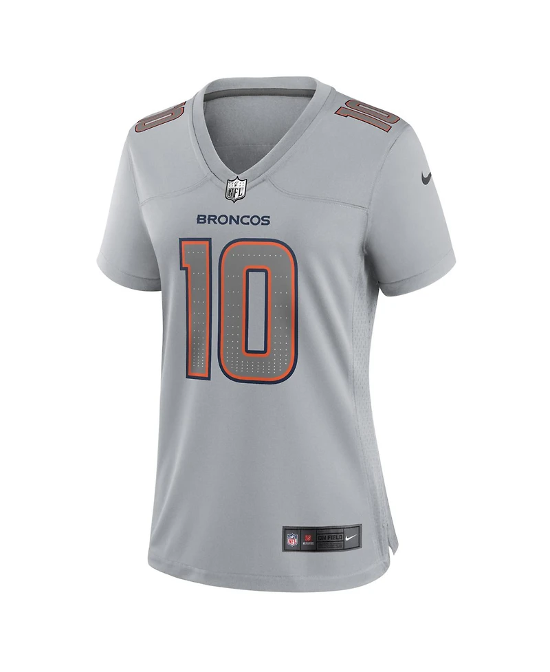 Nike Women's Bo Nix Gray Denver Broncos Fashion Atmosphere Fashion Game Jersey