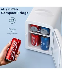 Antarctic Star Portable Mini Fridge, 4L Skincare & Beverage Cooler (Ac/Dc)