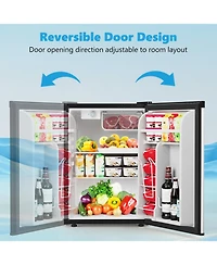 Antarctic Star 2.5 Cu. Ft. Compact Refrigerator with Chiller Compartment