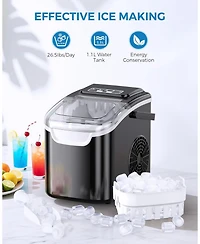 Antarctic Star Portable Countertop Ice Maker, Fast Production with 2 Sizes & Self-Cleaning