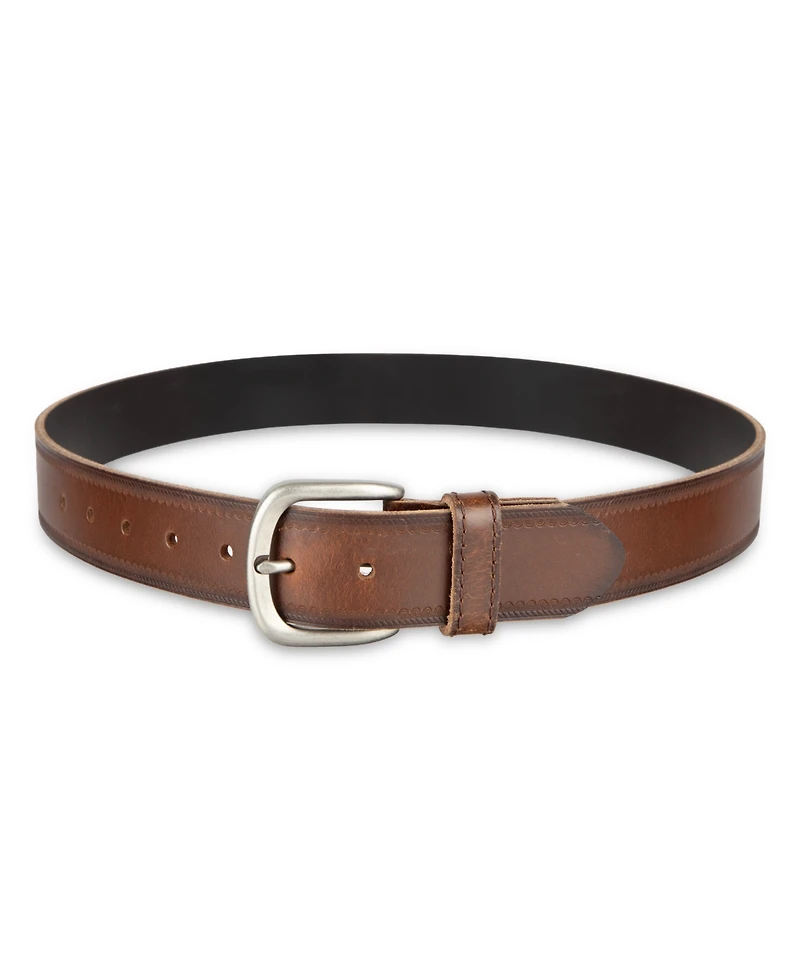 Levi's Men's Western Edge Embossed Casual Leather Belt