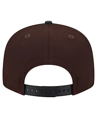 New Era Men's Dark Brown New England Patriots Burnt Wood Camo 9FIFTY Snapback Hat