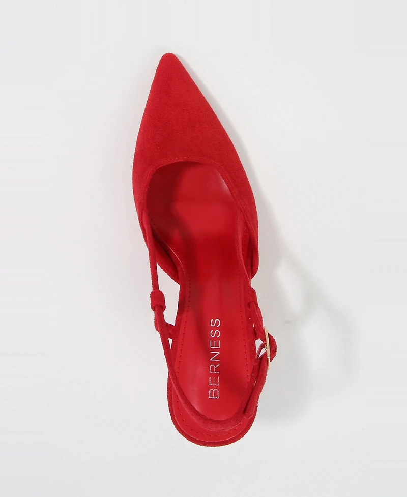 Berness Women 's Carmella Pointed Toe Slingback Heels