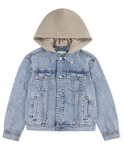 abercrombie kids Boys' Hooded Denim Jacket