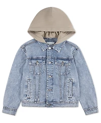abercrombie kids Boys' Hooded Denim Jacket