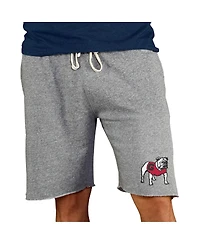 Concepts Sport Men's Gray Georgia Bulldogs Mainstream Terry Shorts