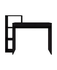 Fm Furniture Salome Computer Desk with Open Storage, Wenge