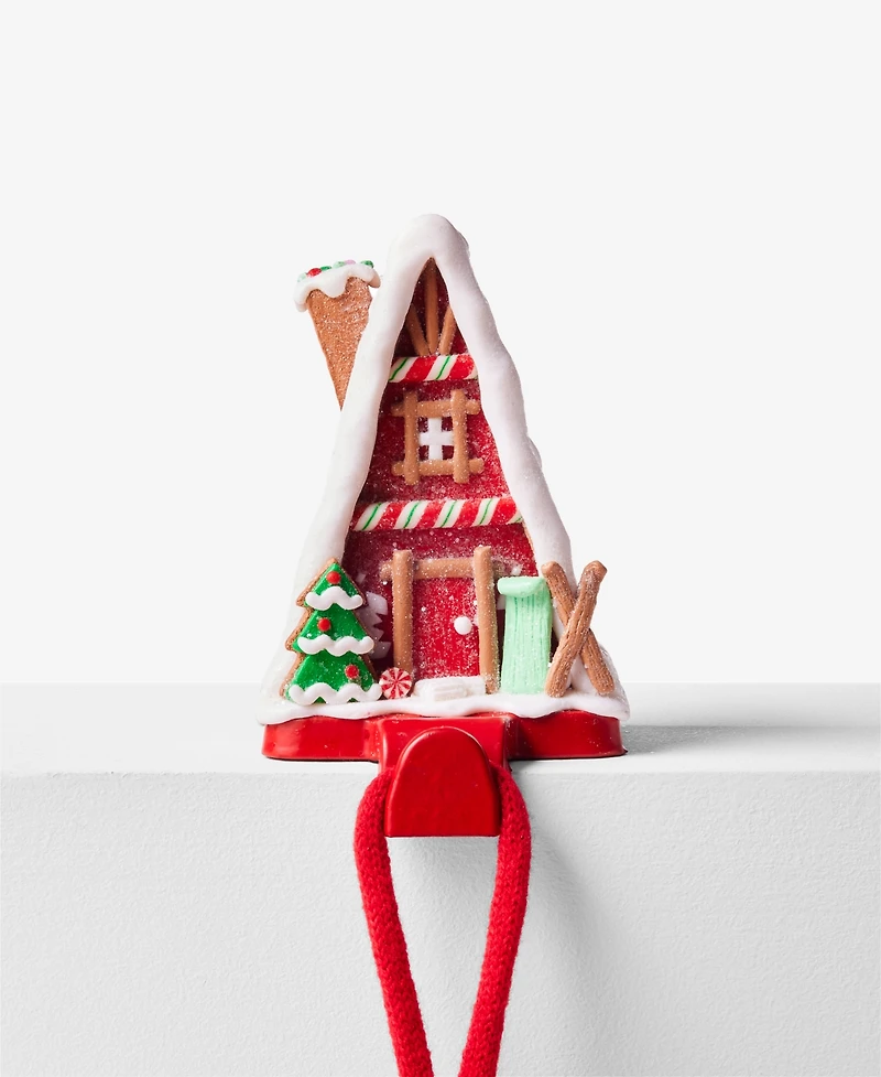 Holiday Lane Christmas Cheer White & Red Ski Home Stocking Holder, Exclusively at Macy's