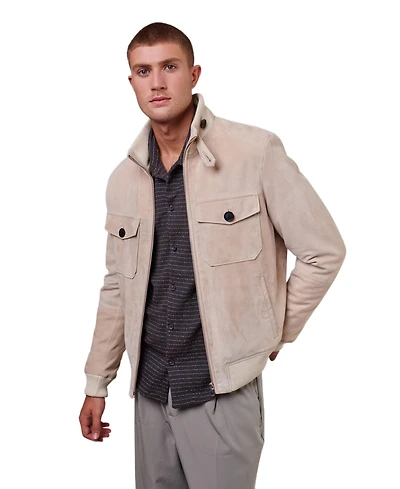 Furniq Uk Men's Suede Jacket