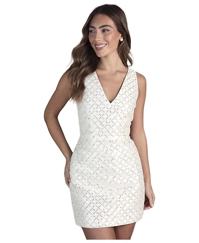 Coast Women's Sleeveless Embellished Mini Dress