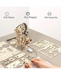 Robotime 3D Wooden Puzzles Vitascope Model Building Kits Mechanical Construction for Adults to Build, Educational Brain Teaser Diy Crafts Kits Gifts