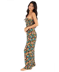 Hurley Women's Miami Garden Smocked Cropped Swim Top