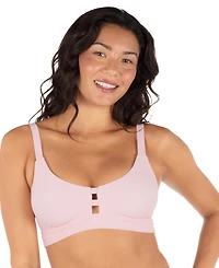 Hurley Women's Max Solid Pull-On Strappy Bikini Top
