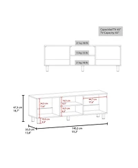 Fm Furniture Eclipse Duo Rack and Coffee Table with Open Shelves