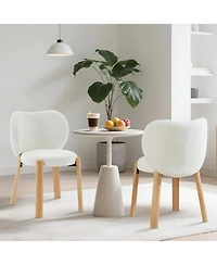 gaomon Teddy Vanity Accent Chair Set of 2