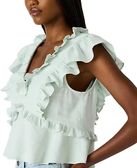 Steve Madden Women's Verda V-Neck Top