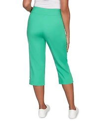 Alfred Dunner Petite Smooth Waist Easy Pull-On Capri Pants