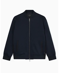 A|X Armani Exchange Men's Quilted Textured Bomber Jacket