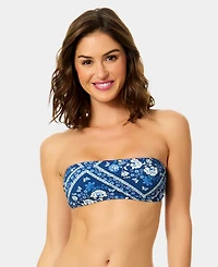 CeCe Women's Over the Shoulder Bandeau Neck Bikini Top