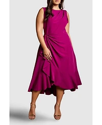 Coast Women's Crepe Ruffle Midi Dress