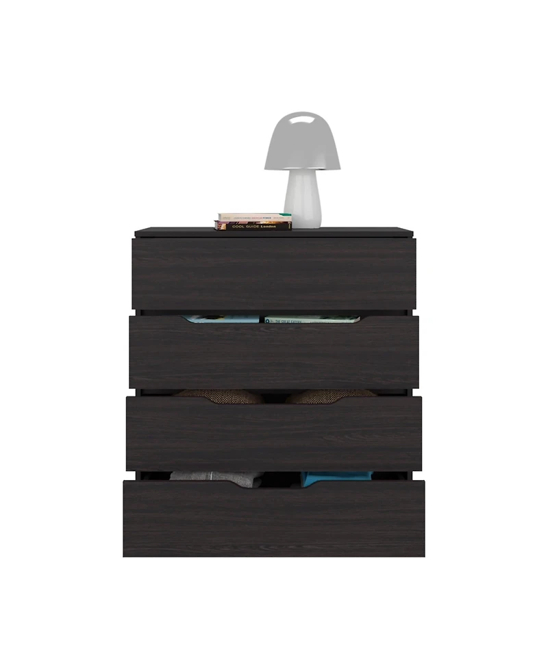Fm Furniture Bristol 4-Drawer Dresser, Wenge