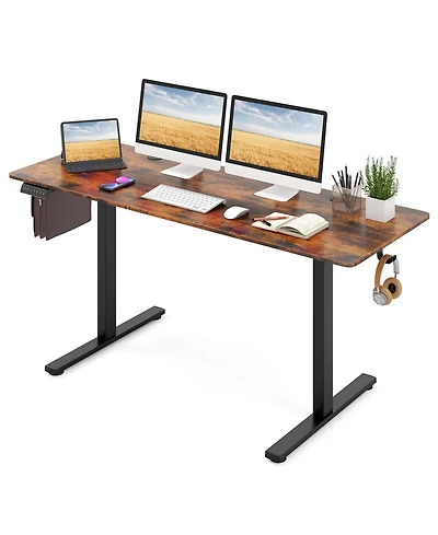 63 x 24 Inch Sit Stand Desk Height Adjustable Electric Standing