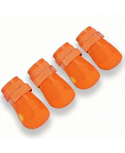 Aronkl Dog Boots with Reflective Straps and Anti-Slip Soles for Large Dogs